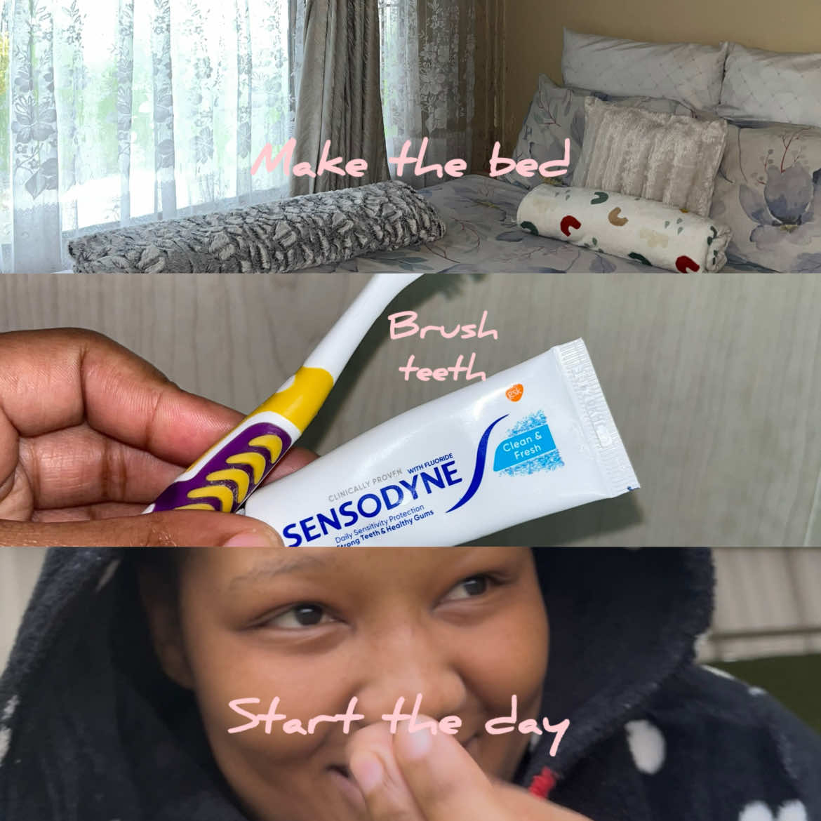 A morning in the life of a stay at home sibling FT #sensodyne & @NESCAFÉ SOUTH AFRICA #earlymorning #morning #dayinthelife #phozisabangani #stayathomesibling #stayathome #Siblings #fyp #foryoupage #ditl #southafricantiktok🇿🇦 #tiktoksouthafrica #foryoupage❤️❤️ #foryouu #coffee #morningroutine #coldfront 