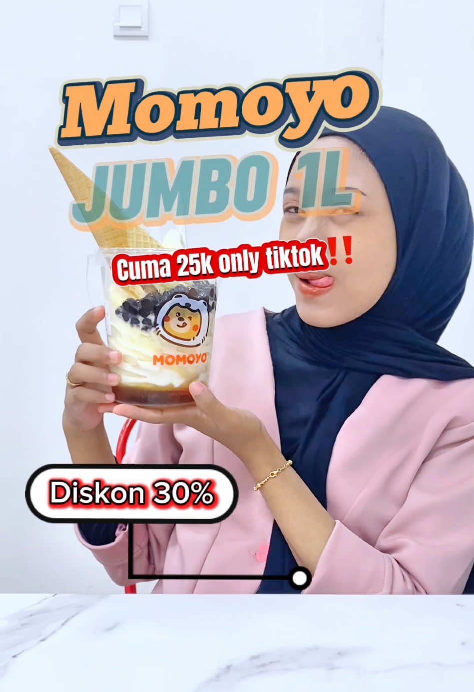 Sipaling jumbo merapat😍 ‼️Cuma di tiktok harganya murah kalau gapake vocher agak mehong sayy😋 Buruan order sebelum promo habis ⤵️ Klik tag lokasi hijau diatas lalu pilih menu lanjut payment ➡️ tukarkan vocher ke kasir ✅  ##jelajahbosslang##Bosslang17an##FreedomwithBosslang##promomakanmerdeka#promoseruweekend #momoyo #momoyoicecreamjumbo #momoyopromotiktok #momoyosurabaya 