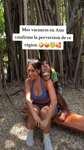 voyage en asie avec singe 🐵.  #pourtoi #monkey 