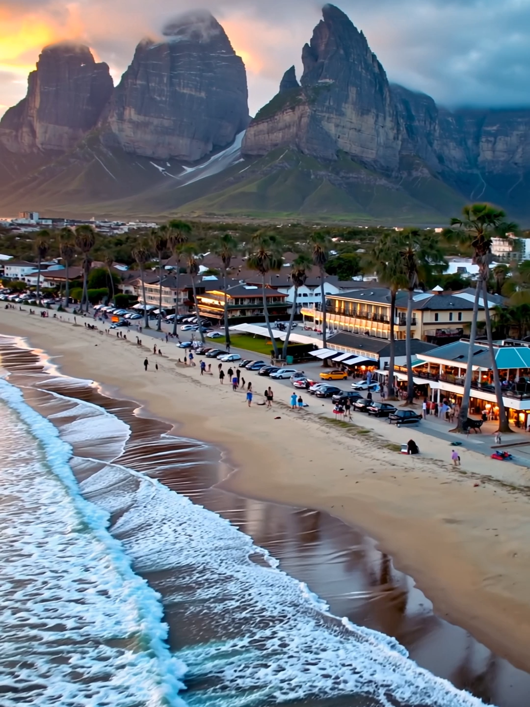 Camps Bay in Cape Town is where golden sands meet the deep blue Atlantic, framed by the majestic Twelve Apostles mountains. Palm-lined streets buzz with cafes as sunsets paint the coastline in fiery hues. #ai #aigenerated #ScenicViews #NatureLover #EpicViews #TravelGoals #Wanderlust #EarthPorn #BeautifulDestinations #AdventureAwaits #MountainMagic #SunsetLover #CampsBay #CapeTownViews #BeachParadise #SouthAfricaCoast #southafrica #capetown