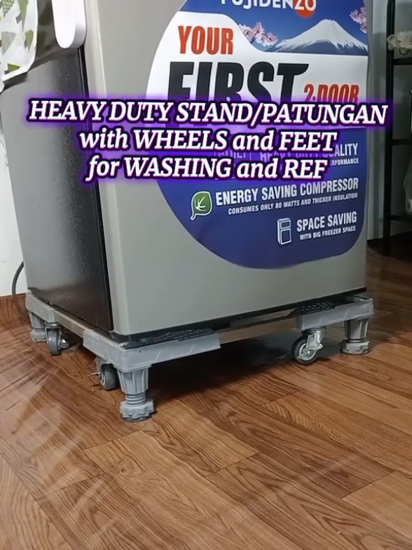 Patungan ng ref at washing. Heavy duty with wheels and adjustable feet #washingstand #stand #refrigeratorstandwithwheels #refrigeratorstand #standwithwheels 