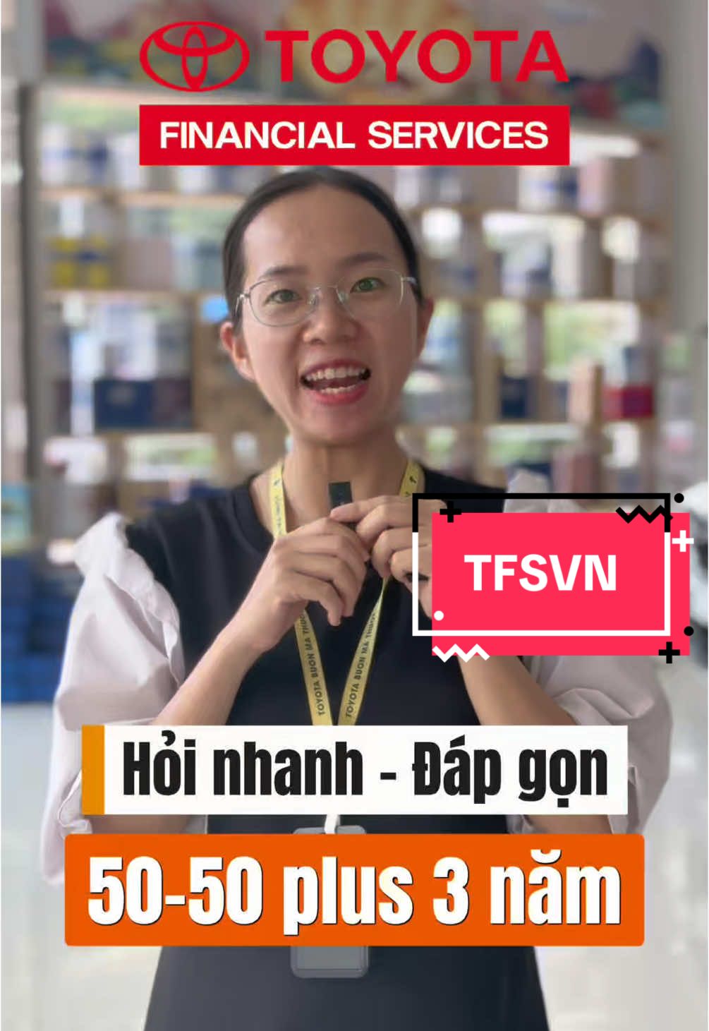 Vay nhanh xe mới - Giữ tiền thêm lợi cùng Sản phẩm 50-50 plus 3 năm của Công ty Tài chính Toyota Việt Nam #toyota #suongseolo #taichinhtoyotavietnam #tfsvn #toyotafinance #toyotavietnam   #TFS #dichvutaichinhtoyota
