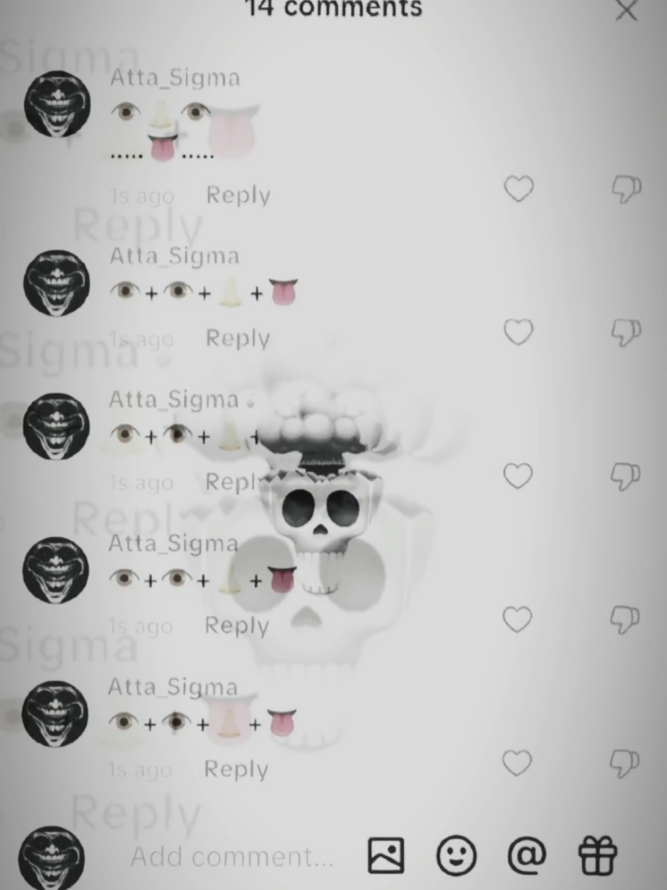 👁️+👁️+👃🏻+👅 Comment Tutorial ☠️ #trollface #edit #tiktok #viral #fyp 