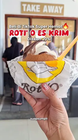 ROTI'O ES KRIM SUPER HEMAT BELI DI TIKTOK🔥 #jelajahbegahmula #suapsumpit #rotio #bakery #kulinerklaten #klaten24jam #kabarklaten 