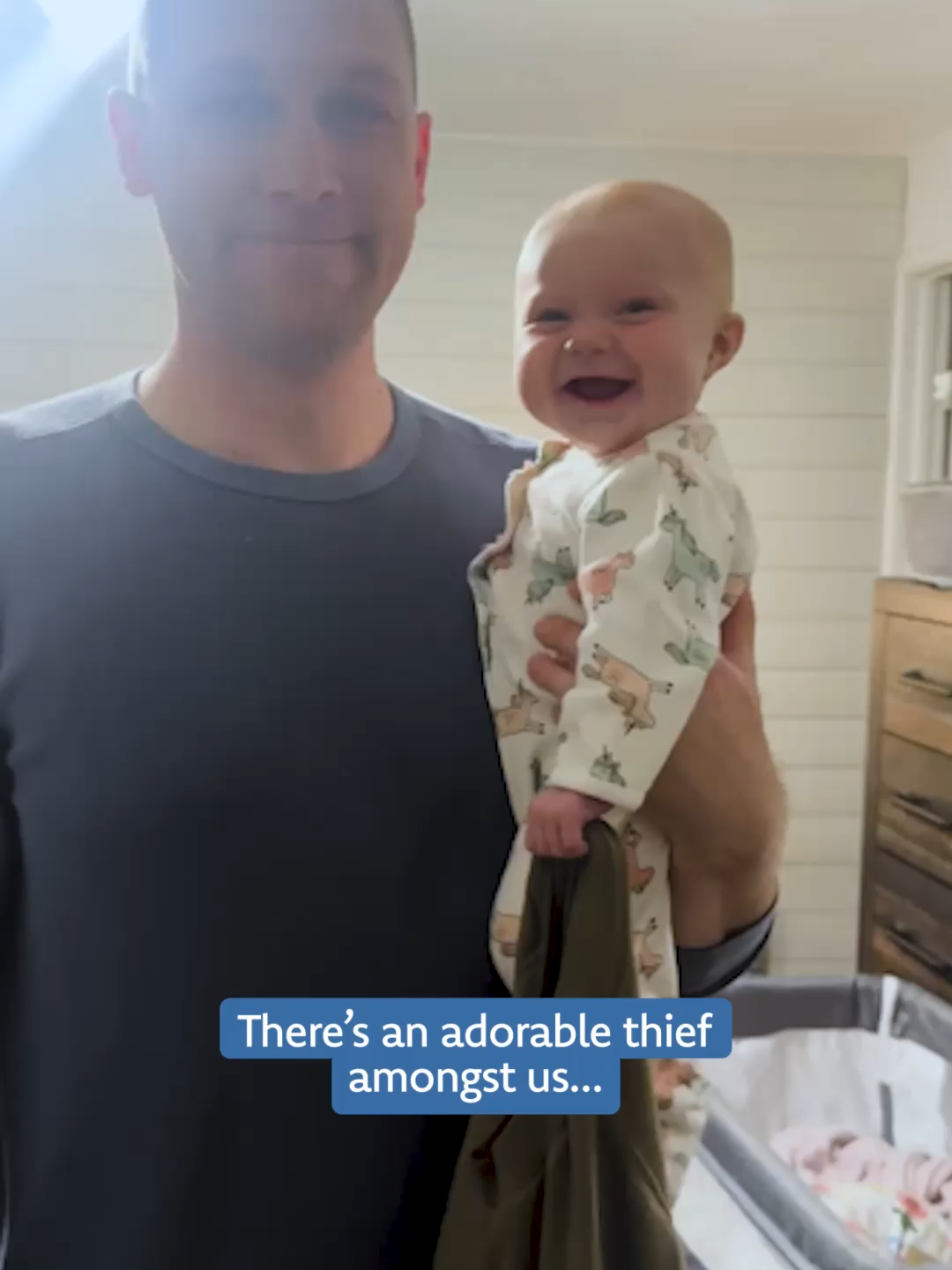 It's always the last place you'd expect #cute #baby #antics #adorable #smile