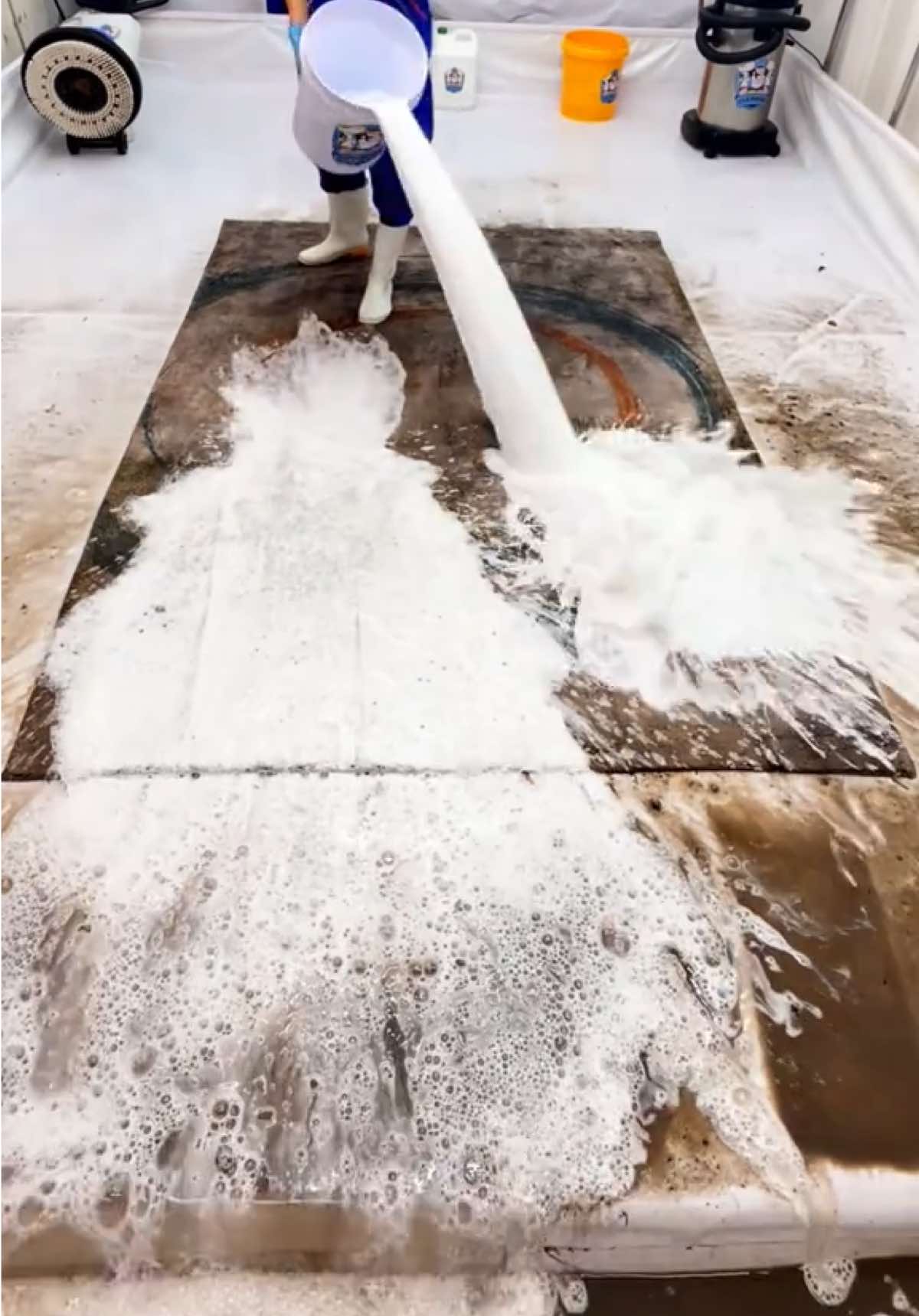 You won’t believe this carpet was once buried in mud! #viral #fypシ #foryou #usa #satisfying #fyp