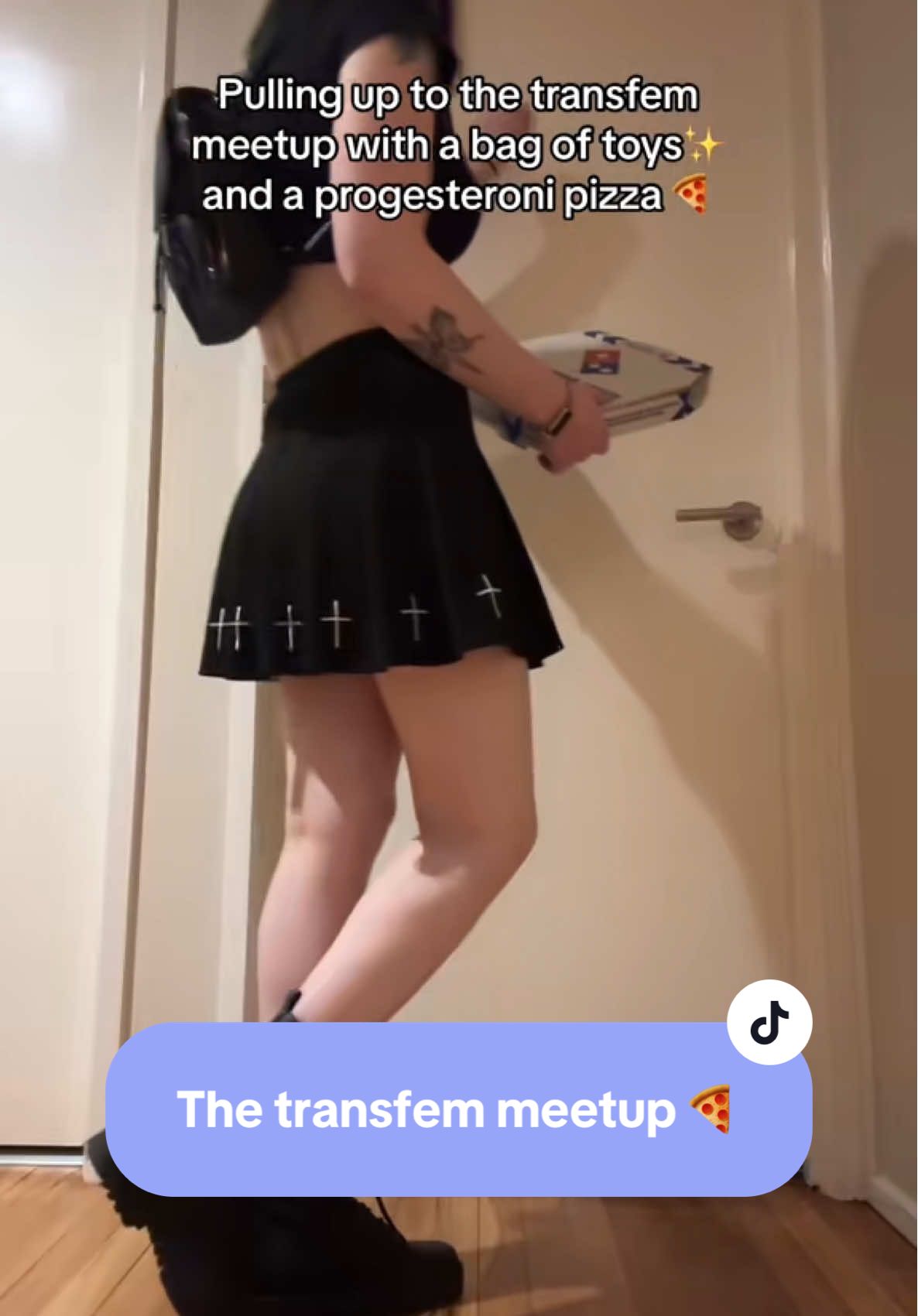 Should’ve got the polycule sized 🍕 #trans #transfem #onthisday 