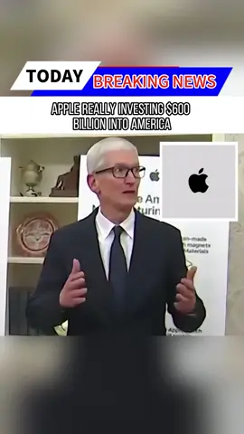 Apple really investing $600 BILLION into America.
 #fpy#news#tiktok#foryou#breankingnews#usaus