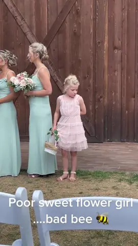 Kids at weddings… unpredictable!#funny #kids #baby #fail #wedding #flowergirl #Love #fun 