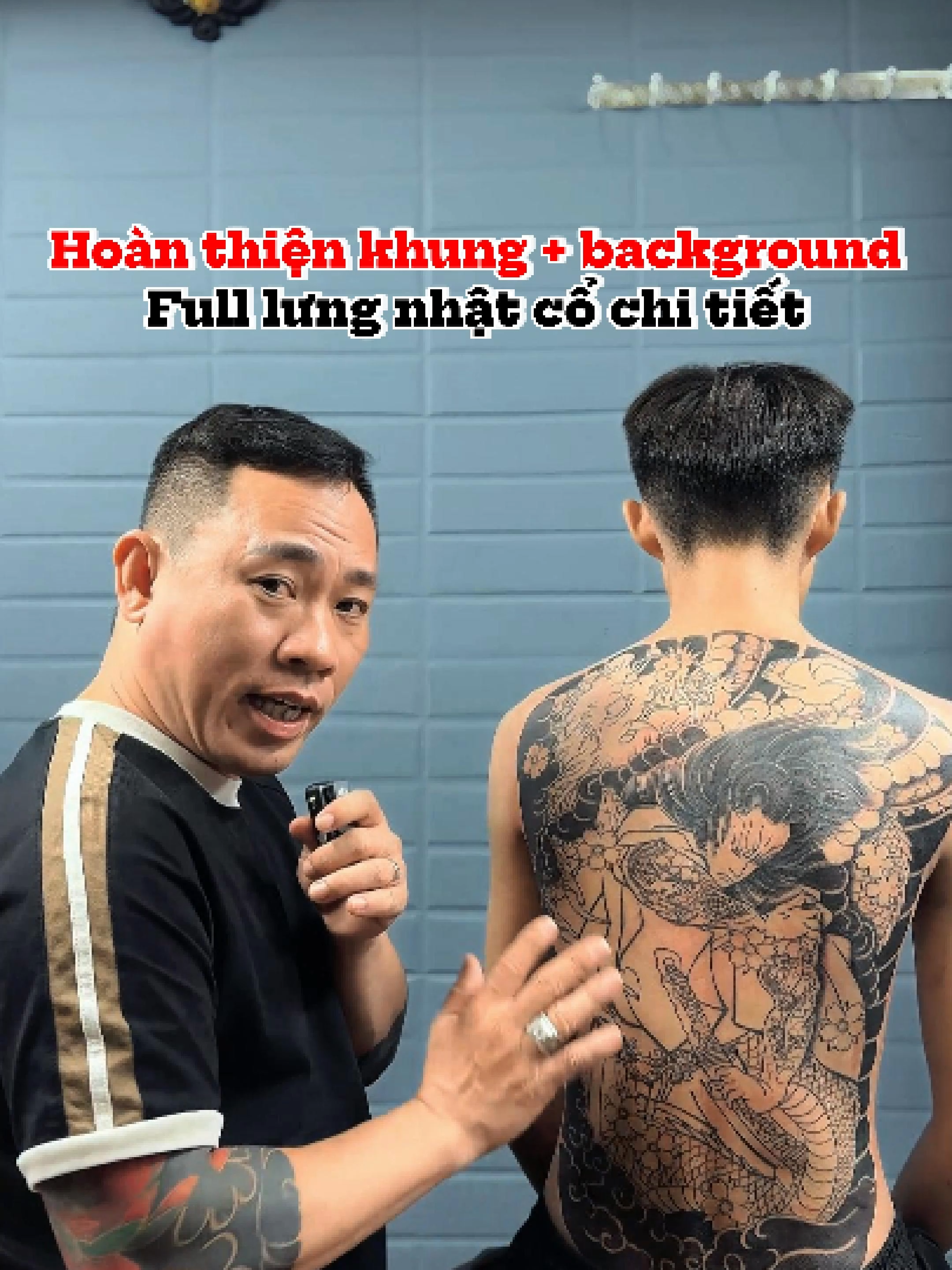 Hình xăm full lưng samurai cho em trai sinh năm 2k #phitrangtattoo #xamphongthuy #xamhinhnghethuat #tattoo