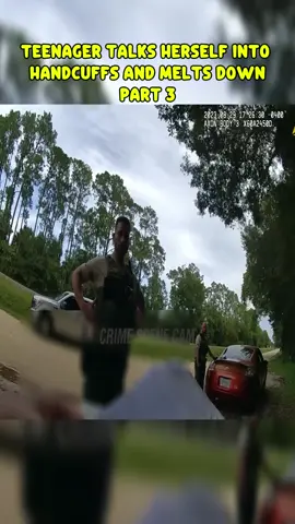 Teenager talks herself into handcuffs and melts down #cops #police #trending #viral #typ