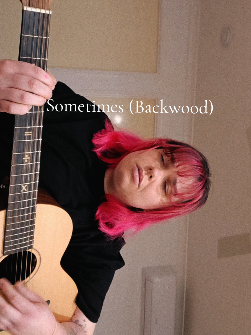 Sometimes (Backwood) (except I say blackwood because I can't hear or read) @Gigi Perez #fyp #gigiperez #sometimesbackwood #guitarcover 