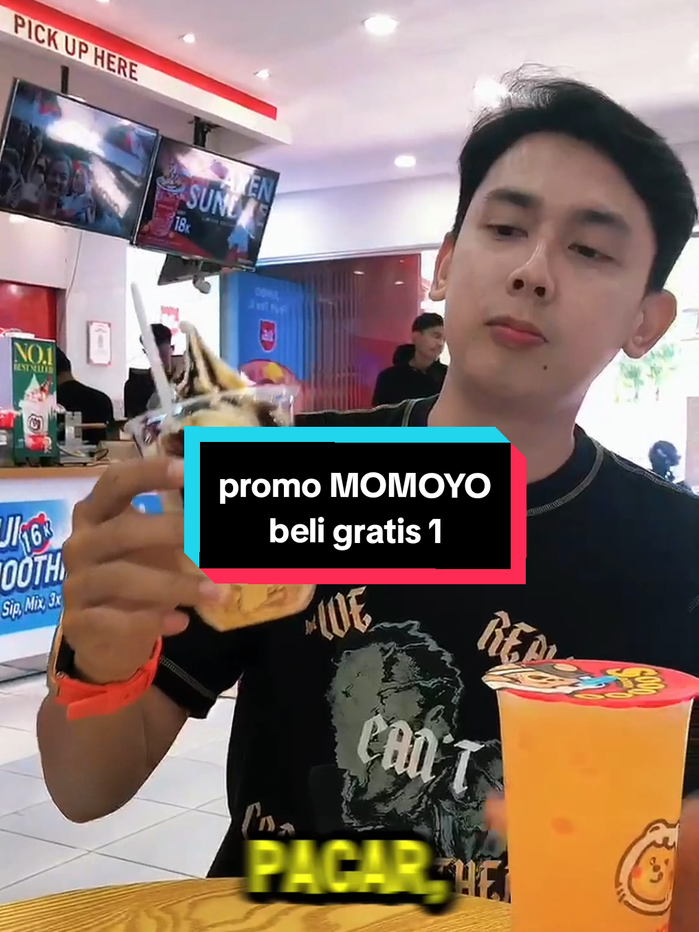 Momoyo lagi traktir nih, beli 1 gratis 1.. buruan ambil promonya sekarang!!! PROMO EKSLUSIF DI TIKTOK  Cara dapat Promonya ⬇️ 1. Klik Tag lokasi di Video ini 2. Lalu pilih voucher yang kamu mau 3. Sebelum lanjut, cek terlebih dahulu ketersediaan lokasi outlet, jika OK lanjut pilih BELI 4. Lakukan BAYAR atau PAYMENT melalui DANA, Gopay, atau akun virtual 5. Jika berhasil payment akan muncul kode momoyo yang bisa langsung kamu tukarkan di Outlet terdekat kamu  6. Selanjutnya nikmati  momoyo dengan harga murah dengan voucher #jelajahbegahmula #promomakanliburan #jelajahbegah #momoyo #promoseruweekendb 