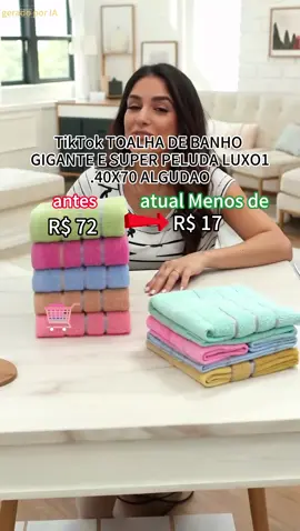 Toalha dos sonhos 🧺 #banho #toalhagrande #casaluxo #conforto #promoção #comprei 