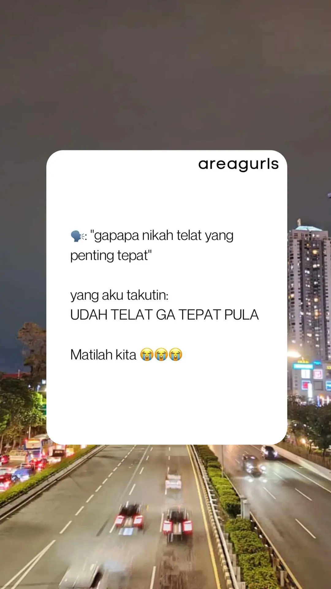 #qotd #quotes #quotestory #quotesoftheday #katakata #katabijak #telatnikah #telattapitepat #gaktepat #RahasiaPertama #RonyParulian #DengarlahCinta