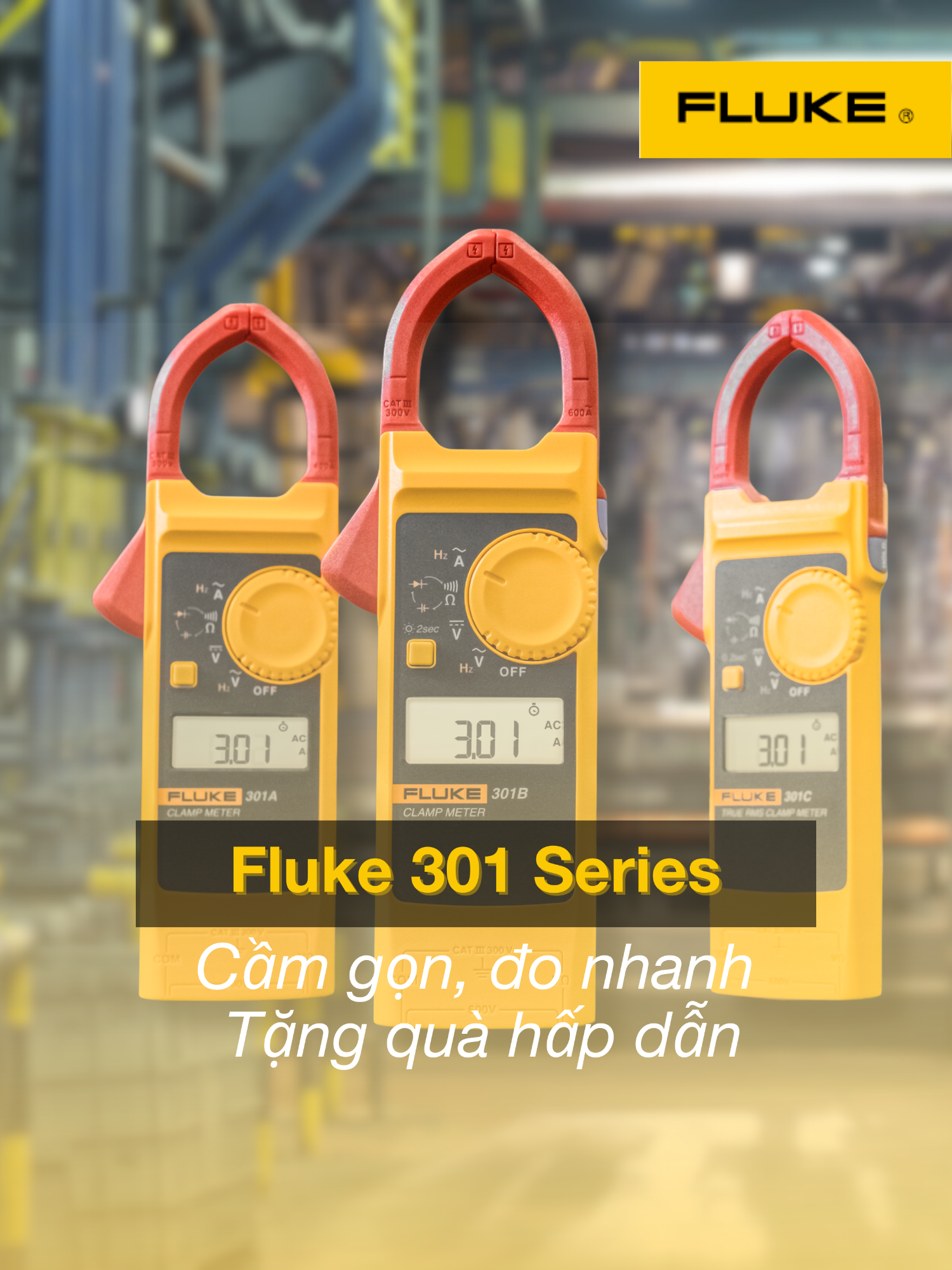 🔧 FLUKE 301 SERIES – NHỎ GỌN MÀ ĐO CHUẨN Dòng ampe kìm chất lượng từ Fluke – đo dòng chính xác, cầm chắc tay, gọn nhẹ dễ mang. Giờ đã có mặt kèm ưu đãi hấp dẫn! 🎁 Ưu đãi nổi bật: ✅ Mua máy tặng túi da cao cấp ✅ Đo dòng lên đến 1000A ✅ Gọn tay, dễ thao tác ✅ Hàng chính hãng – Đo chuẩn từng chỉ số 💬 Có gì chưa rõ? Cmt ngay để được tư vấn chi tiết! 👇 Bạn thấy combo này có đáng đồng tiền không?