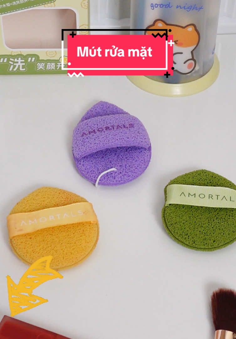 Rửa bằng mút này sạch hơn rửa tay , rửa êm không đau rát | Mút rửa mặt Amortals | Nhân check #review #nhancheck 