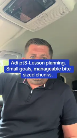 Adi part 3 & standards checks. Fail to plan plan to fail!. Breaking a lessons plan down into small manageable bite sized chunks will help develop your learner and give them a better understanding on each skill which can be transferable into other areas of Their driving. #part3 #pdi #adi #CapCut #foru #unitedkingdom #drivinginstructortraining 
