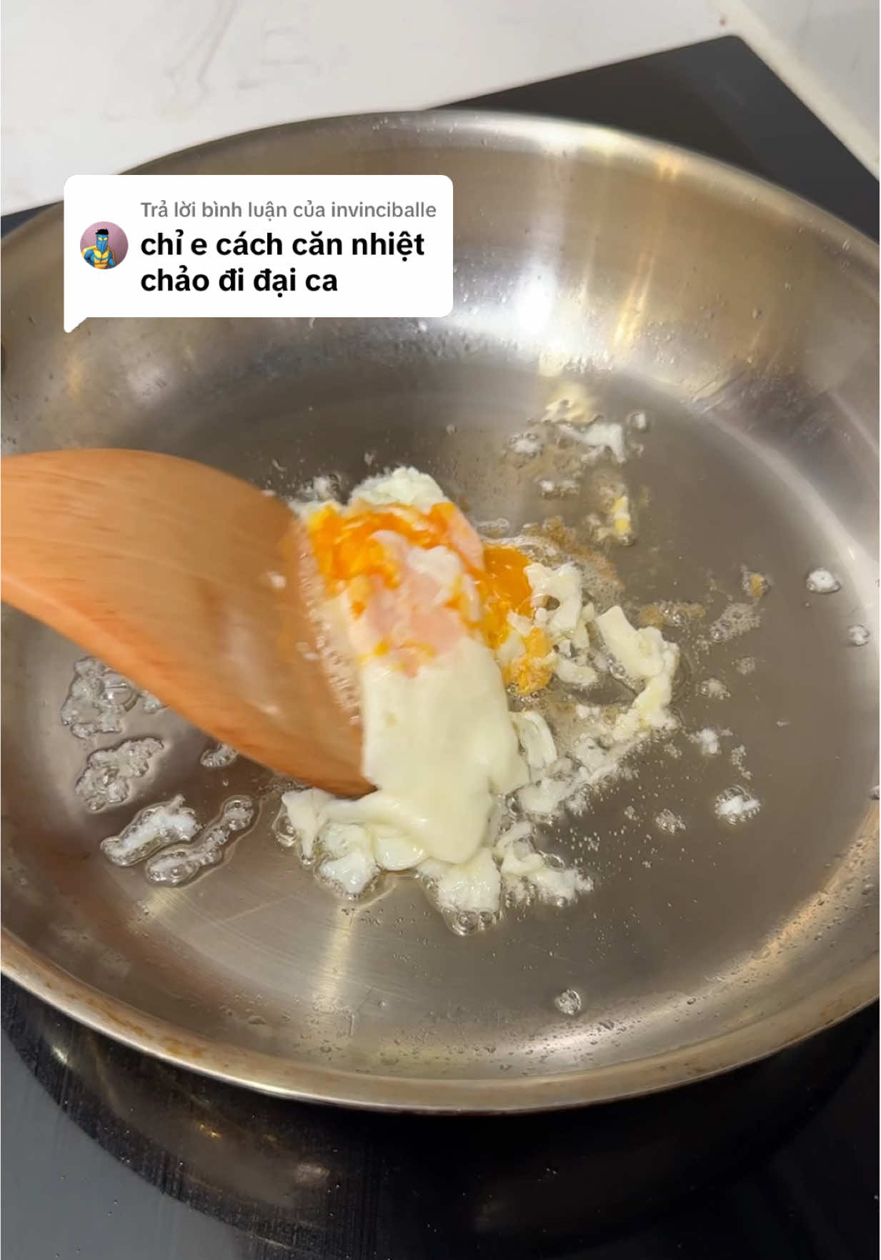 Trả lời @invinciballe cách để căn nhiệt khi đun chảo inox.  #leanhnuoi #food #fyp #cooking 