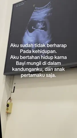 Maafin bunda ya sayang,bunda masih suka sedih dan kamu harus ikut merasakannya🥹tumbuh sehat dan sempurna ya dekk sampai waktu itu tiba pertemukan kita, kamu alasan bunda tetep kuat🤲🏻👶🏻❤️ #bismillah #masyaallahtabarakkallah #bumilhappy #garisdua #usg 