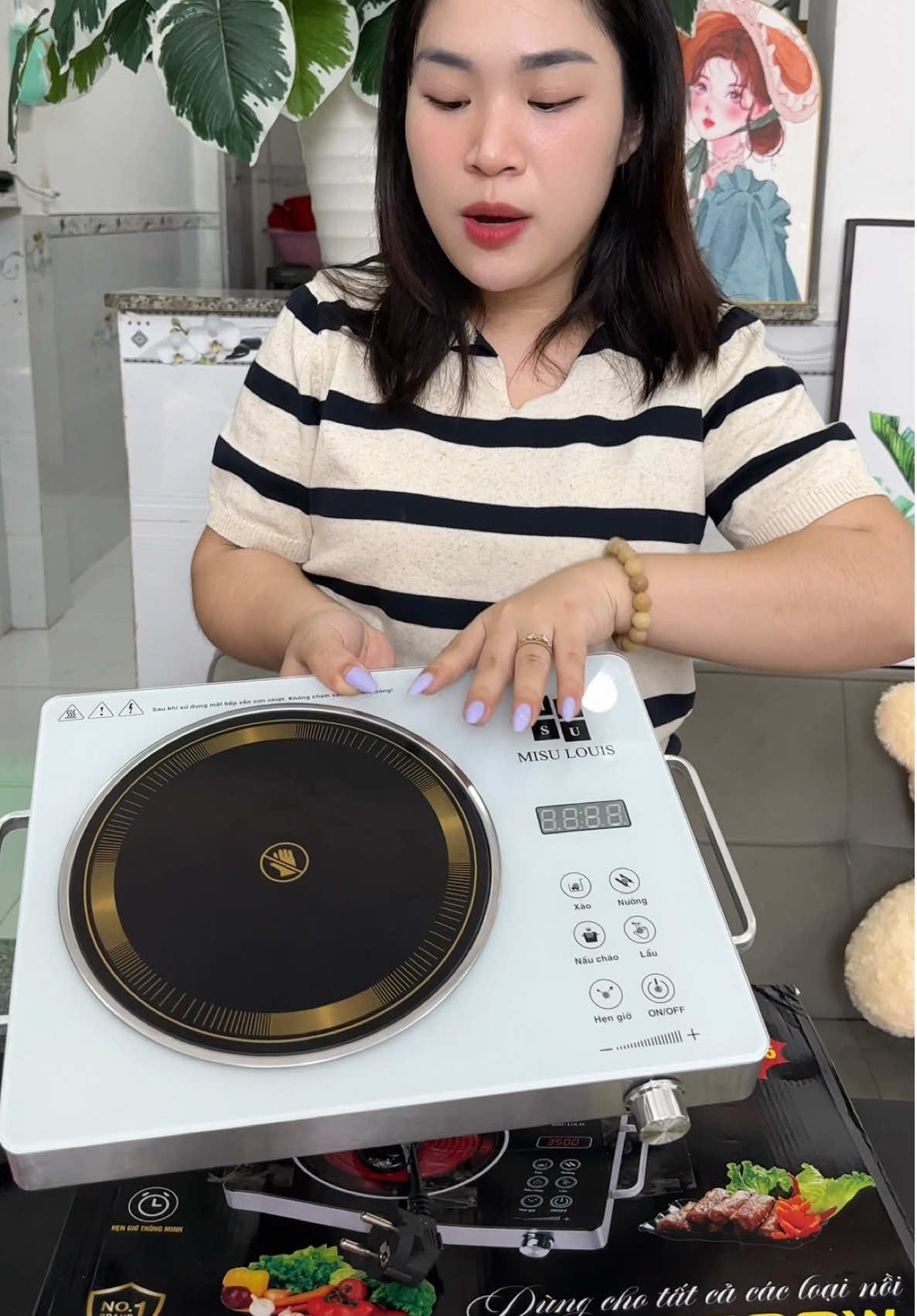 Bếp hồng ngoại xịn xò 