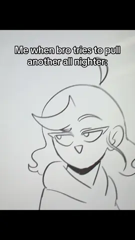 GO TO BED!!! (I am a hypocrite and proceed to stay awake for three days :3) #fyp #digitalart #relatable #art 
