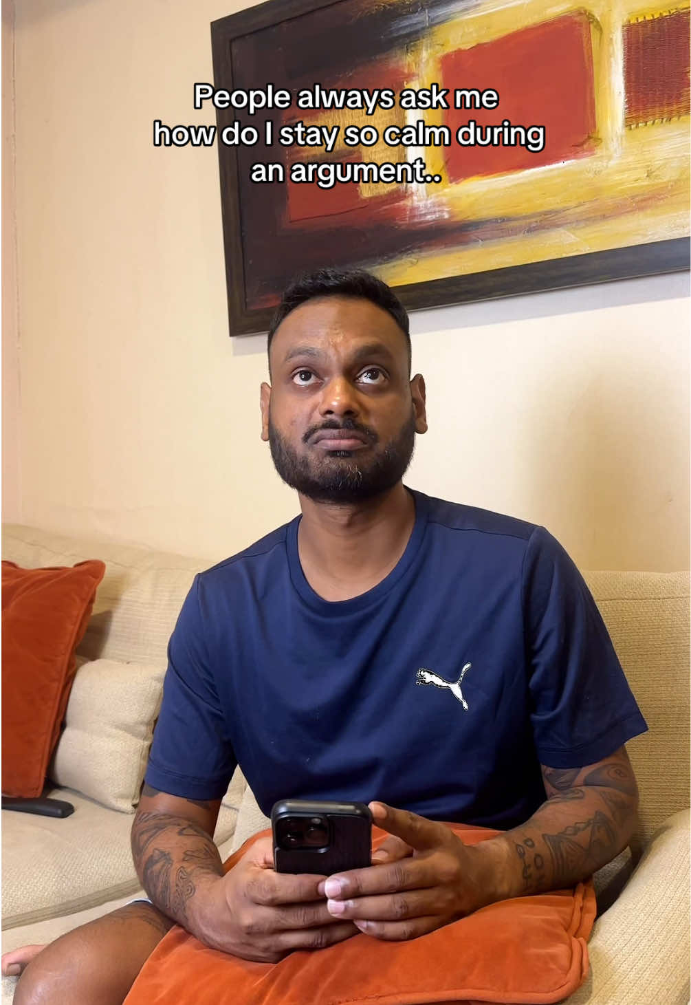 Always keeping my calm during an argument. 🤣🤣#justforfun #mixedcouple #funnyarguments #relationshipgoals #funnyvideos 