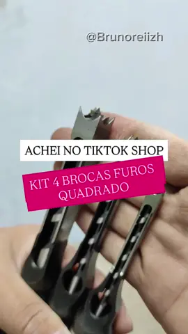 Kit com quatro brocas de enquadramento pra marceneiro mais barato do TikTok shop!✅ #tecnologia #manutenção #broca #furadeira #tiktokshop #marceneiro #carpinteiro 