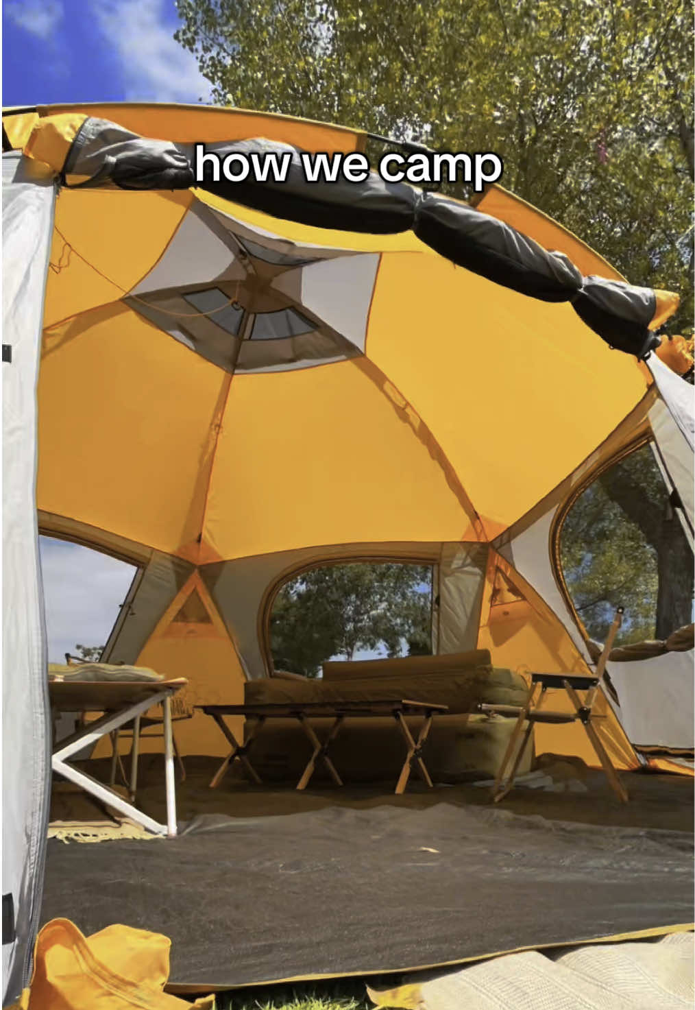 How we camp with the #Drone500 🐝🏕️