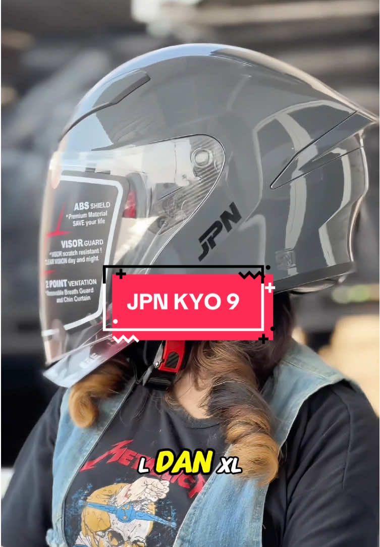 promo 8.8 jpn kyo 9 kalian dpt harga berapa? #jpn #jpnkyo9 #halfface #rekomendasihelm #helmsni #fyp 