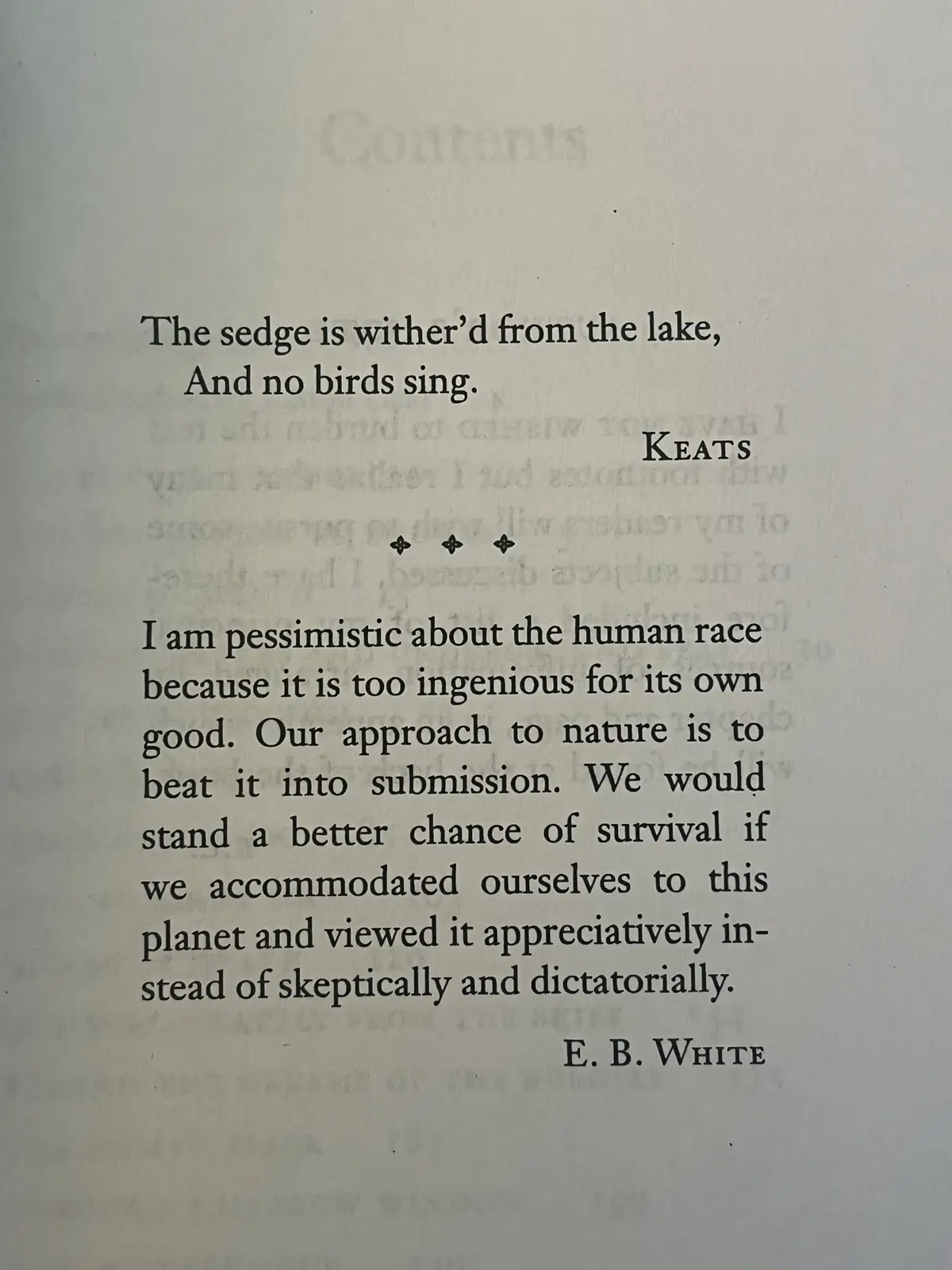 from Rachel Carson’s “Silent Spring”