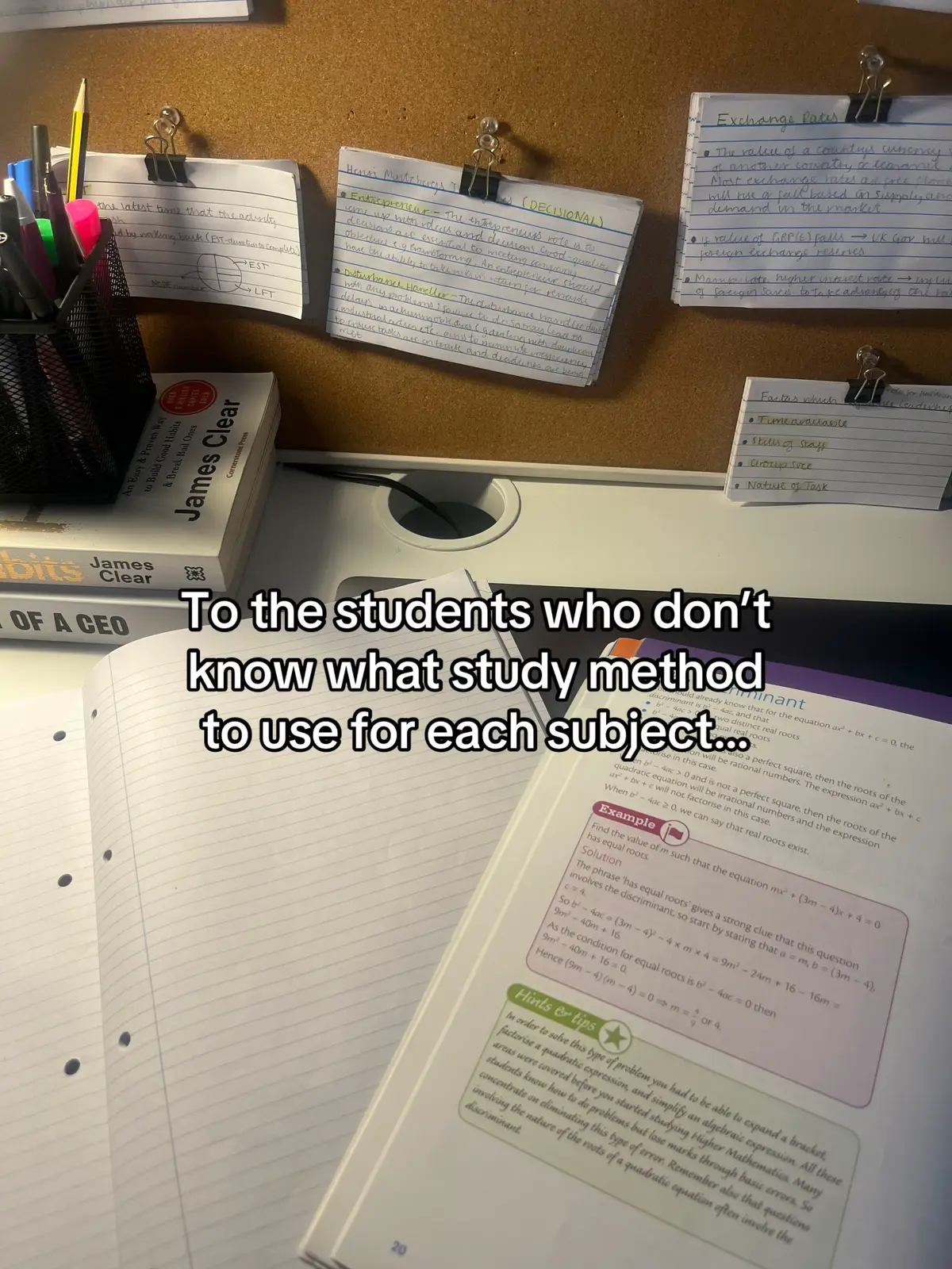 Try out these study methods for each of your subjects ✍️  #studyhack #academiccomeback #study #studytok #studymethod #studymotivation #studytok