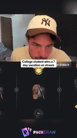 College student wins a 7 day vacation on stream #kickstreaming 