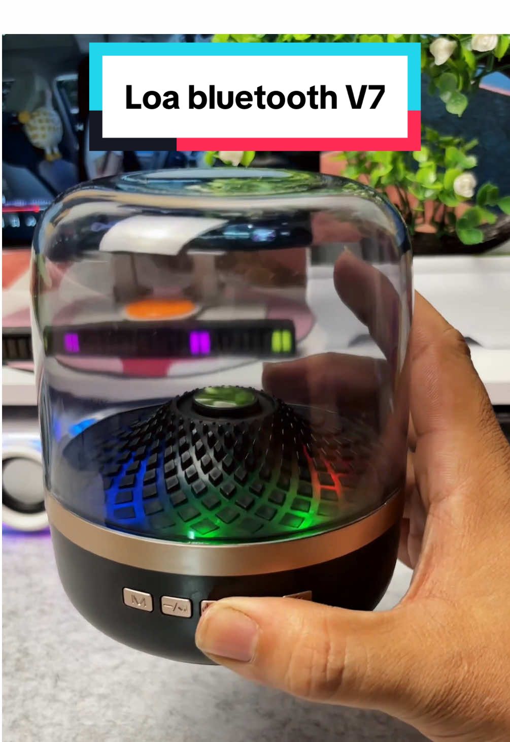 Loa Bluetooth V7 thiết kế sang chảnh, âm thanh chất lượng #loabluetooth #loabluetoothmini #loabluetoothgiare #loadidong #loakhongday 