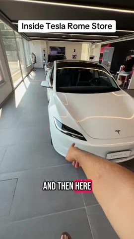 Inside the Tesla Rome store #elonmusk #tesla #rome #tsla 