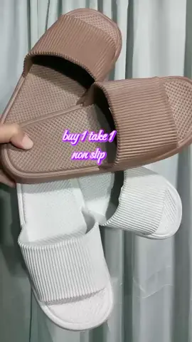 【Buy 1 Get 1】New women non slip couple soft indoor slipper（Add 1 Size） #fyp #slipper 