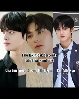 Lagi wamil,tiba tiba muncul kembaran cha  eun woo #aktorkorea #korea #chaeunwoo #kimminkyu #hwangminhyun 