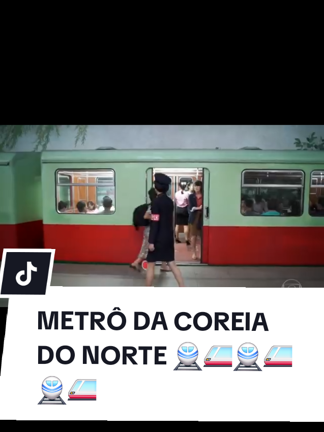 metrô da coreia do Norte. #metro  #coreia  #tik 
