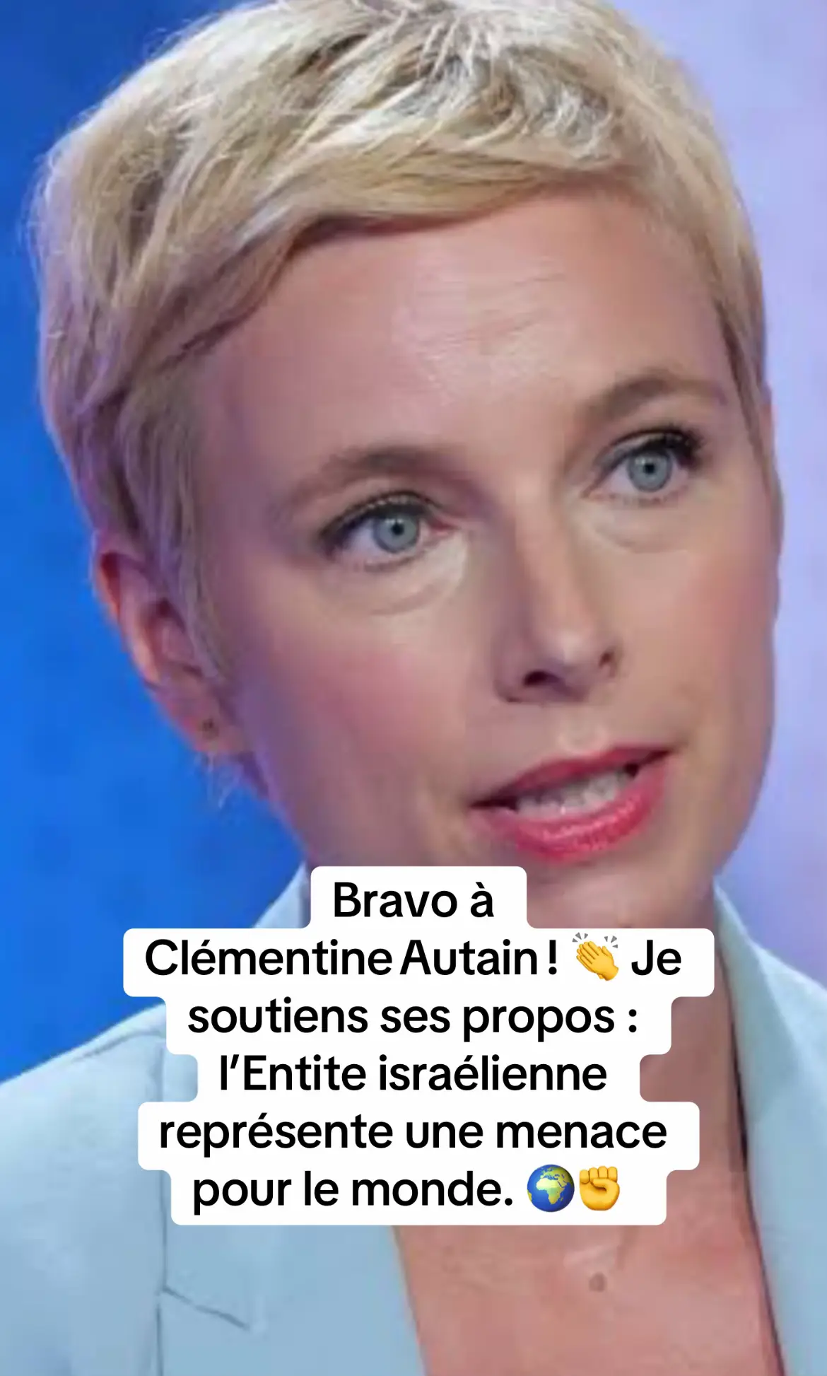 Clémentine Autain a raison : dans le contexte des frappes israéliennes en Iran, elle alerte que “Israël est une menace pour le monde” (Sud Radio, 16 juin 2025)   . Je la soutiens pleinement dans ce constat géopolitique essentiel #P#PourToiF#FYPF#ForyouT#TikTokActuA#ActualitéV#ViralT#TendanceF#FYPシN#NewsTikTok
