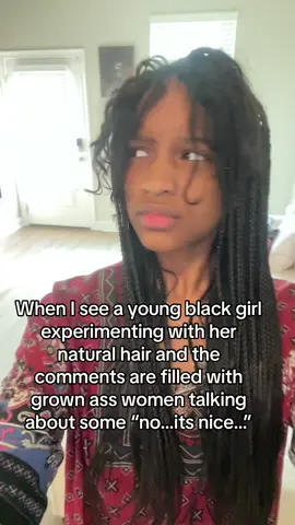 Imagine hating on a little girl for not wearing a weave bro yall got me fked up edit: i have bangs are yall fuckinv stupid or what? I get u feel called out and are trying to be funny but its judt obnoxious LMFAO #fy #fyp #foryoupage #blackhair #naturalhair #shutup 