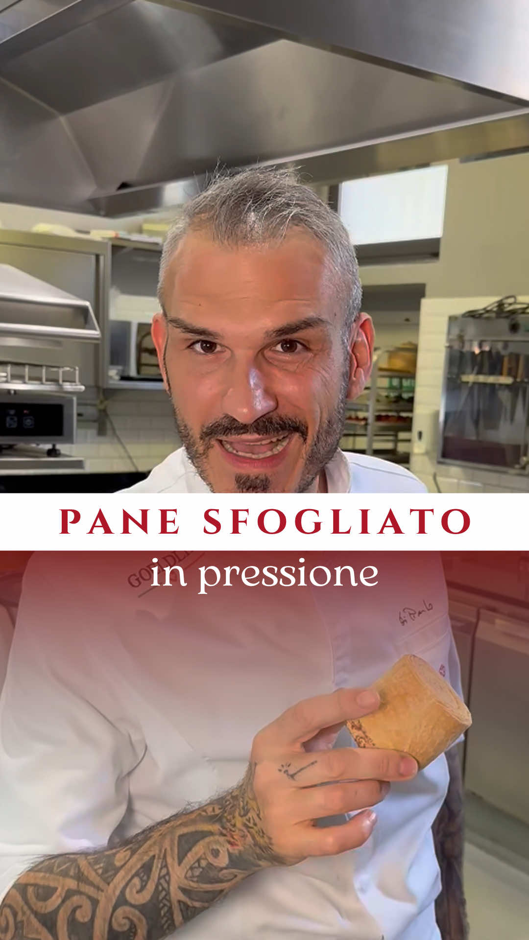 PANE SFOGLIATO IN PRESSIONE 🍞 #pane #pressione #chef #ristorantestellato 
