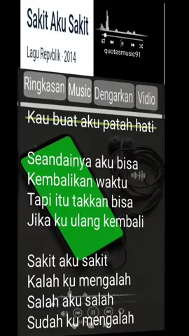 sakit aku sakit #quotes #liriklagu #karaoke #lirikvideo #liriklaguviral #republik #afiliatorpemula #fyp 