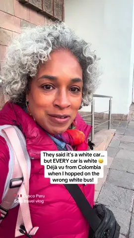 All the cars, vans & buses are WHITE!!! #SoloTravel #TravelChronicles #cuscoperu🇵🇪 #peru #Wherenextvee #TravelDiaries #FunnyTravel #PeruTravel #TravelLife #TravelStory #TravelHumor #WanderlustMoments #TravelTikTok 