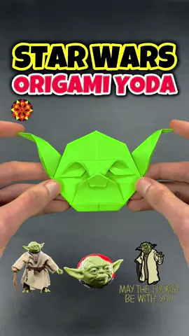 Easy Origami Yoda Star Wars Paper Craft Tutorial #origamiyoda #origami #origamitutorial #papercraft #origamitiktok 
