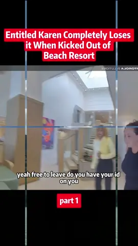 Entitled Karen Completely Loses it When Kicked Out of Beach Resort #cops #copsoftiktok #police #policeofficer #policeoftiktok 