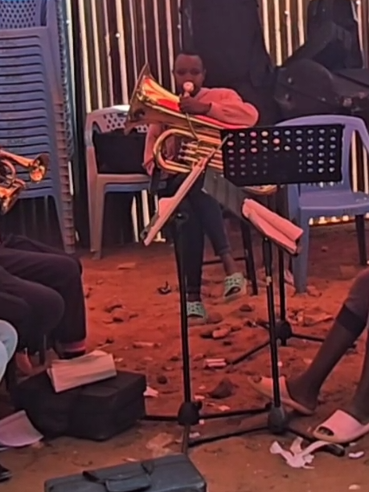 Training session: How Great Thou Art... #brassband  @ELVIS MKASH @@mengesaderrick @Brian Liyenga 