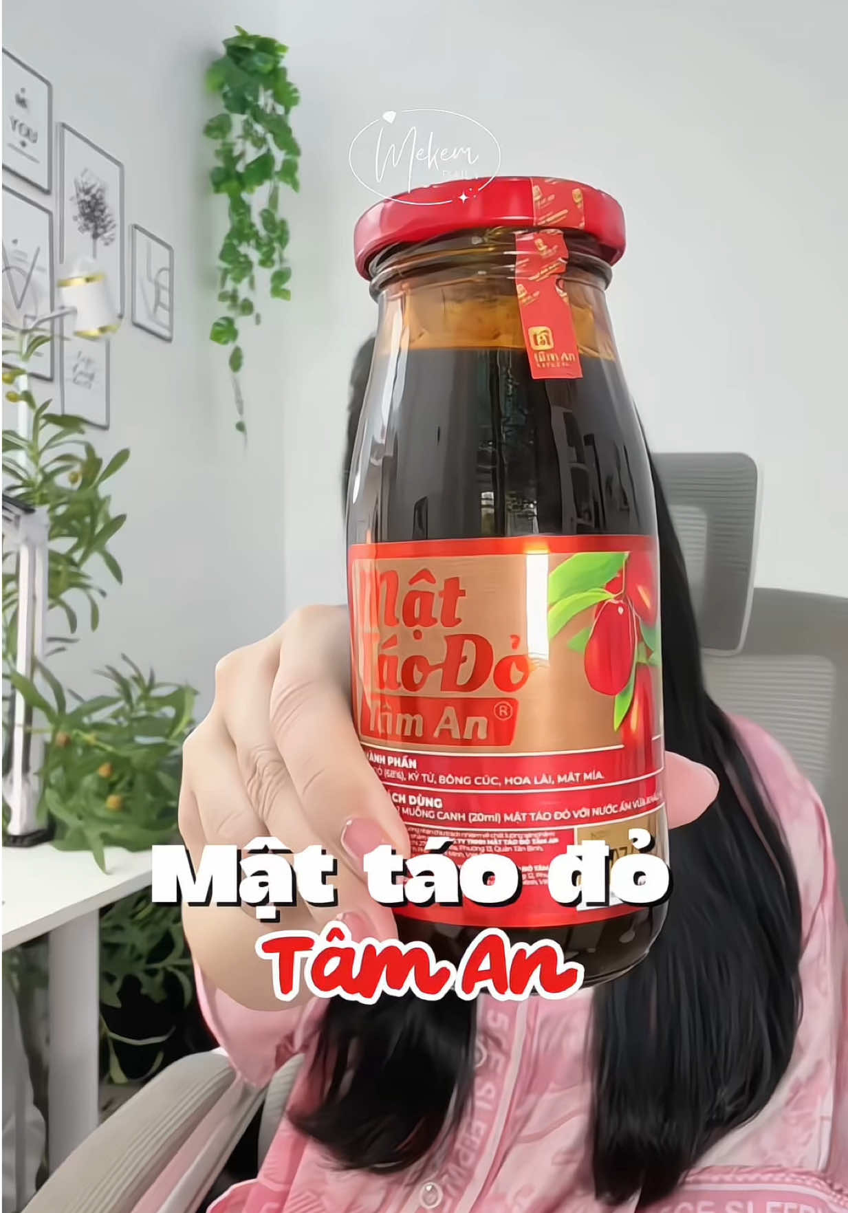 Cứ đều đặn mỗi ngày 1 cốc mật táo đỏ Tâm An ✨ chăm huyết dưỡng da từ bên trong nha chị em 💓 #mattaodo #mattaodotaman #mekemdaily #review #muataitiktok 