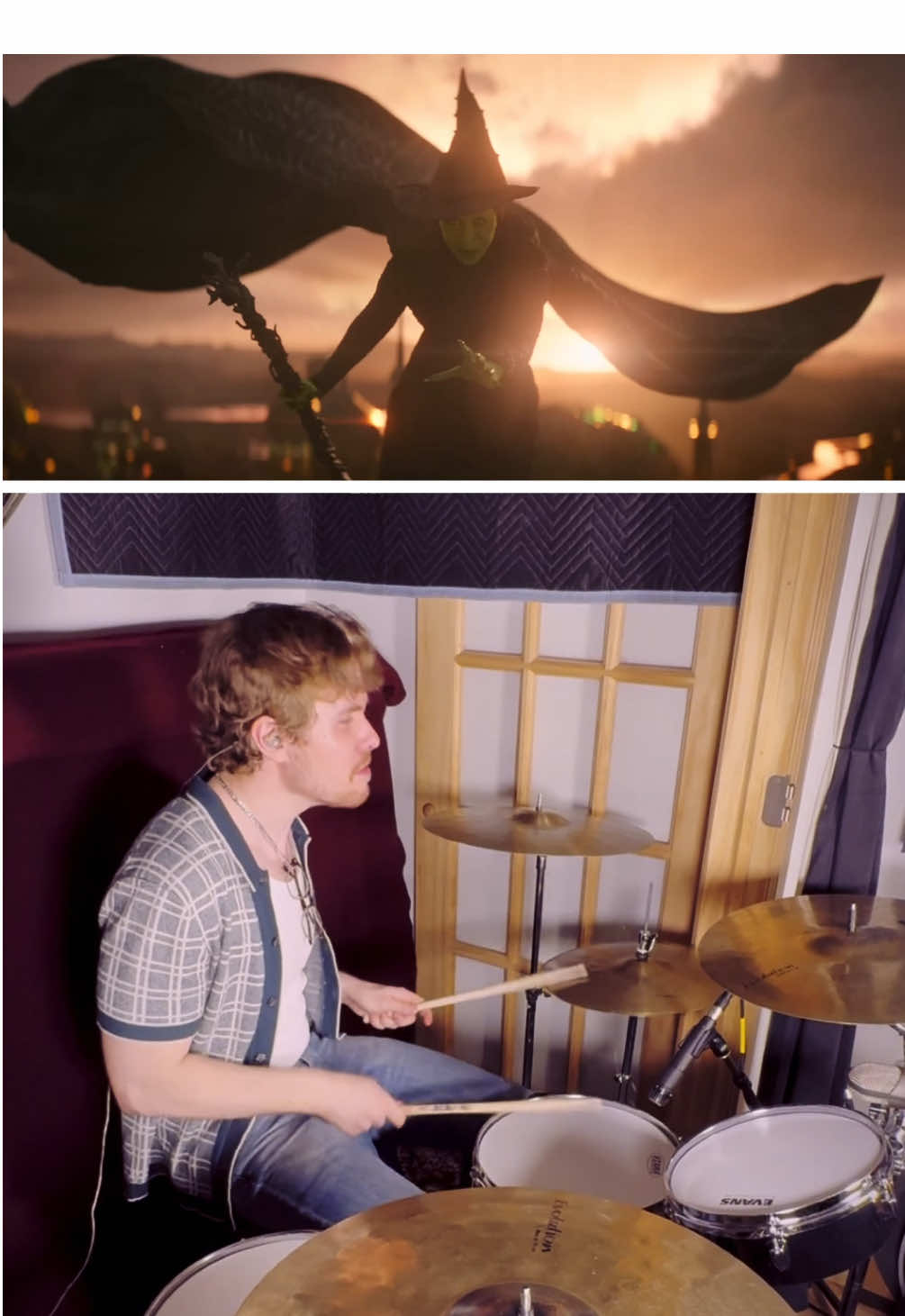 #wicked #wickedmovie #defyinggravity #cymthiaerivo #arianagrande #mashup #80smusic #drummer #drums #drummashup #drumcover #musicaltheatre 
