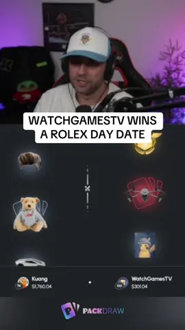 WATCHGAMESTV WINS A ROLEX DAY DATE #kickstreaming 