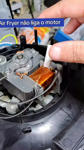 Air Fryer não liga o motor 